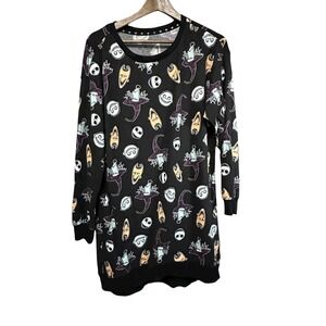 Disney Nightmare‎ Before Christmas Dress, Black, Halloween, Character Print